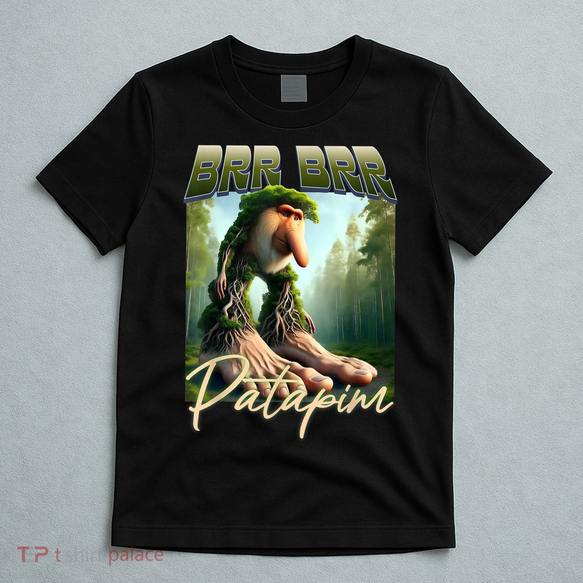 Brr Brr Patapim Italian Brainrot Meme Forest Monkey Bootleg  T-Shirt