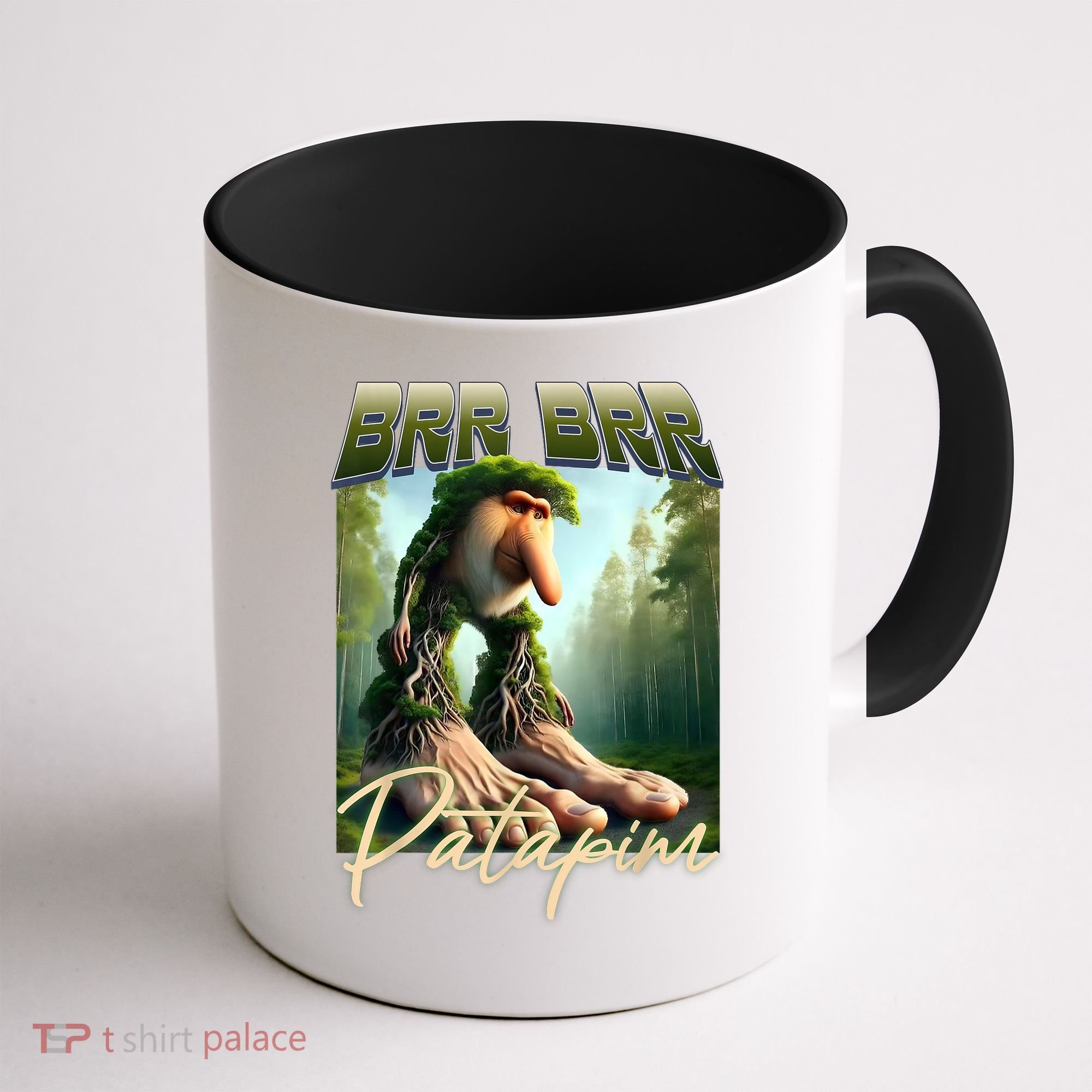 Brr Brr Patapim Italian Brainrot Meme Forest Monkey Bootleg  Coffee Mug