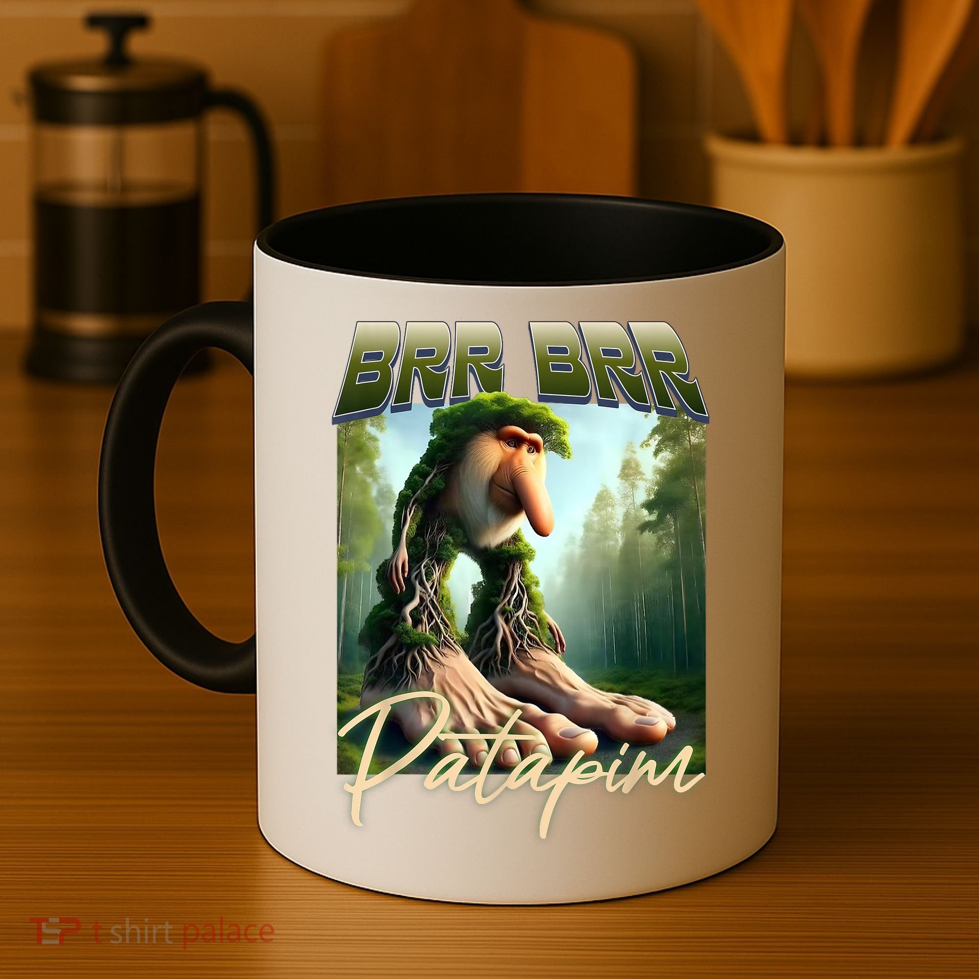 Brr Brr Patapim Italian Brainrot Meme Forest Monkey Bootleg  Coffee Mug