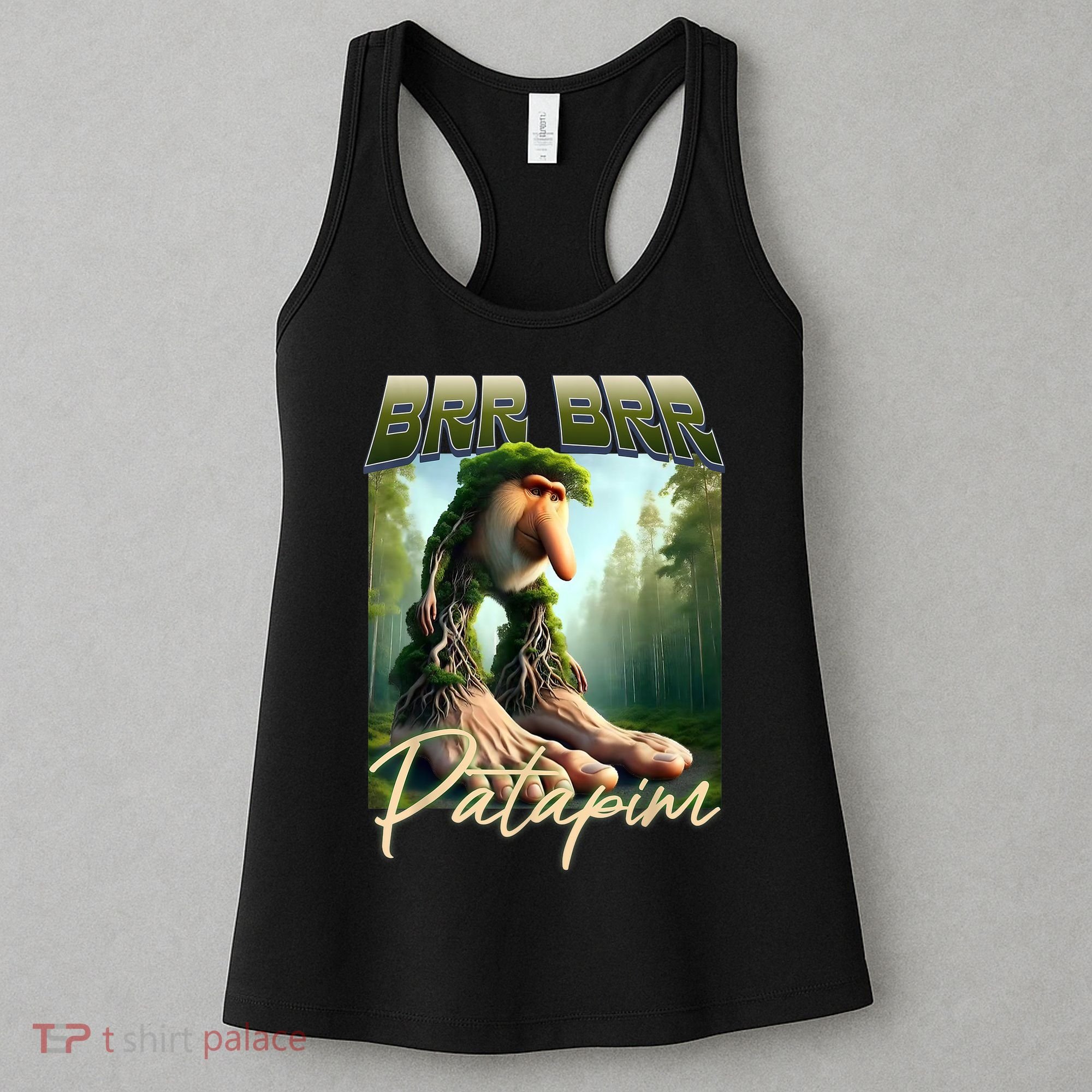 Brr Brr Patapim Italian Brainrot Meme Forest Monkey Bootleg  Women's Tank Top