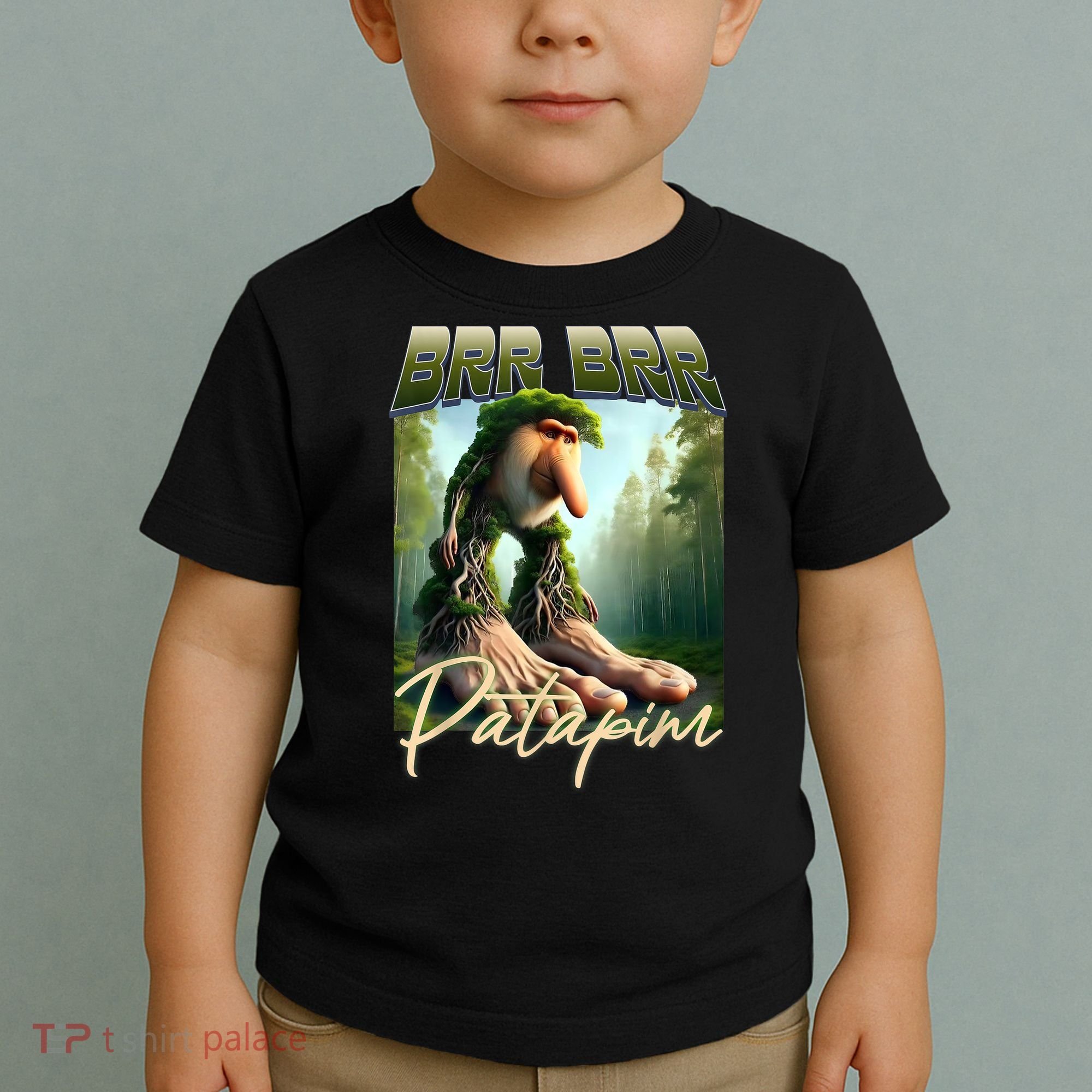 Brr Brr Patapim Italian Brainrot Meme Forest Monkey Bootleg  Toddler T-Shirt