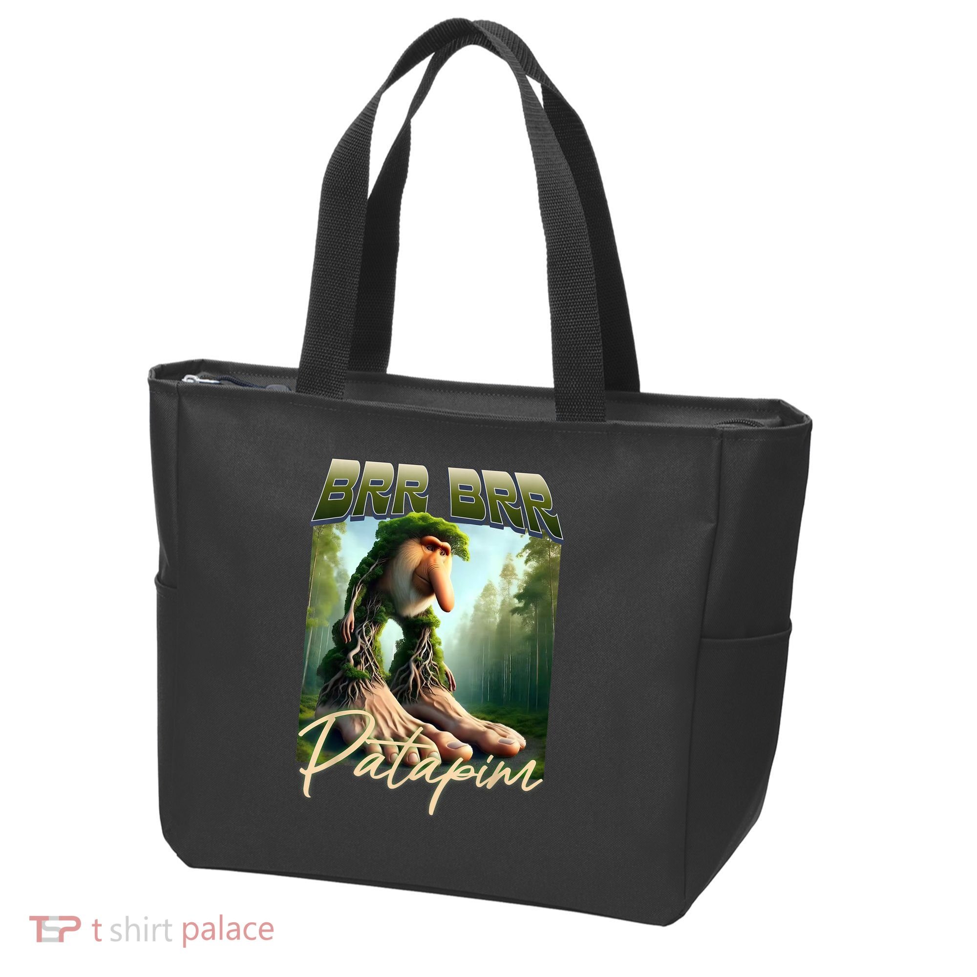 Brr Brr Patapim Italian Brainrot Meme Forest Monkey Bootleg  Tote Bag