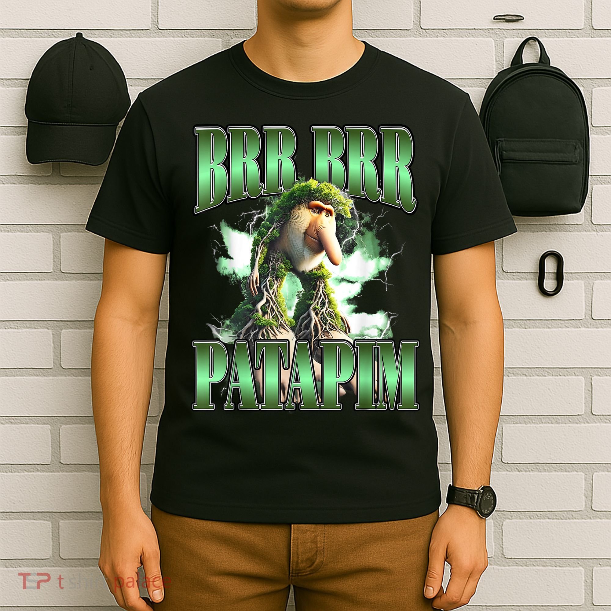 Brr Brr Patapim Italian Brainrot Meme T-Shirt