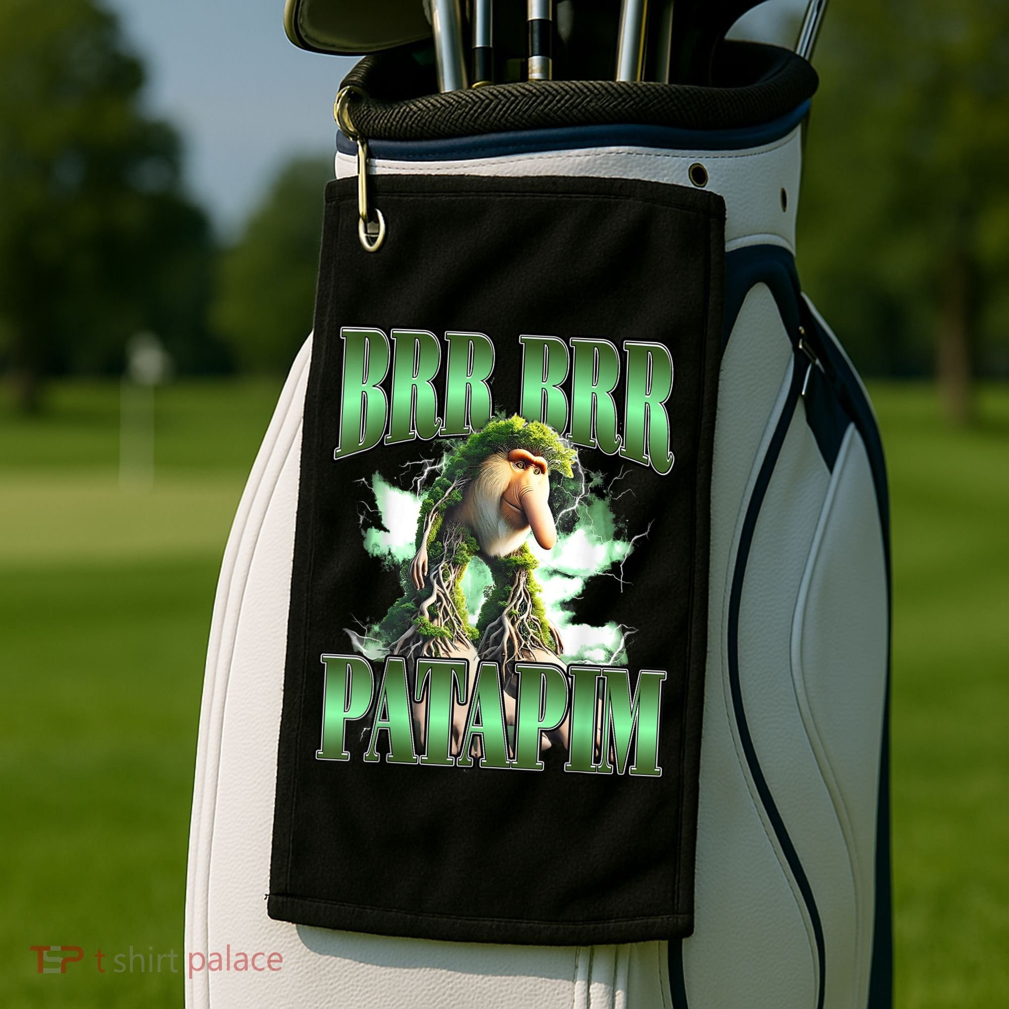 Brr Brr Patapim Italian Brainrot Meme Golf Towel