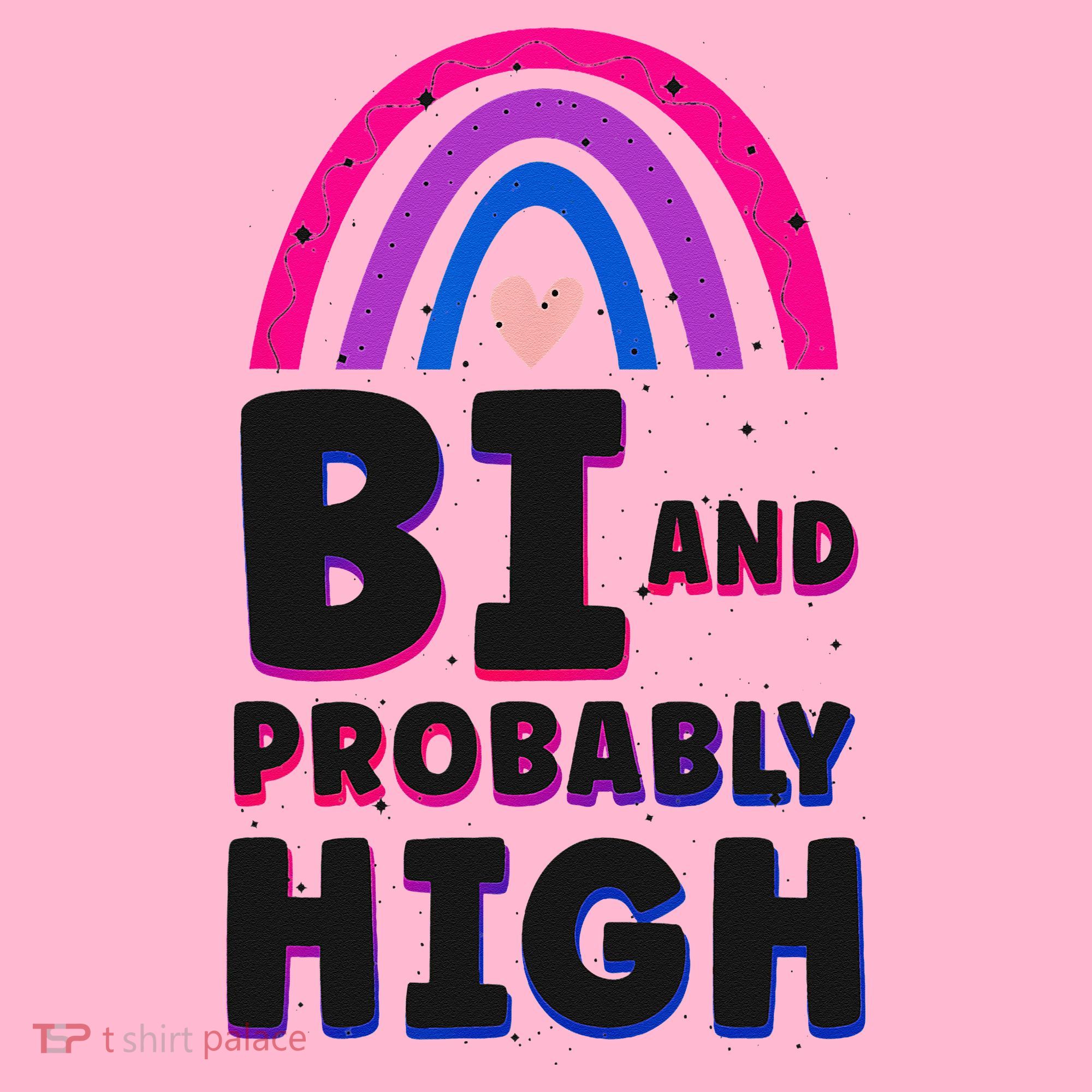 Bisexual Bi Pride Flag Bi And Probably High Coaster