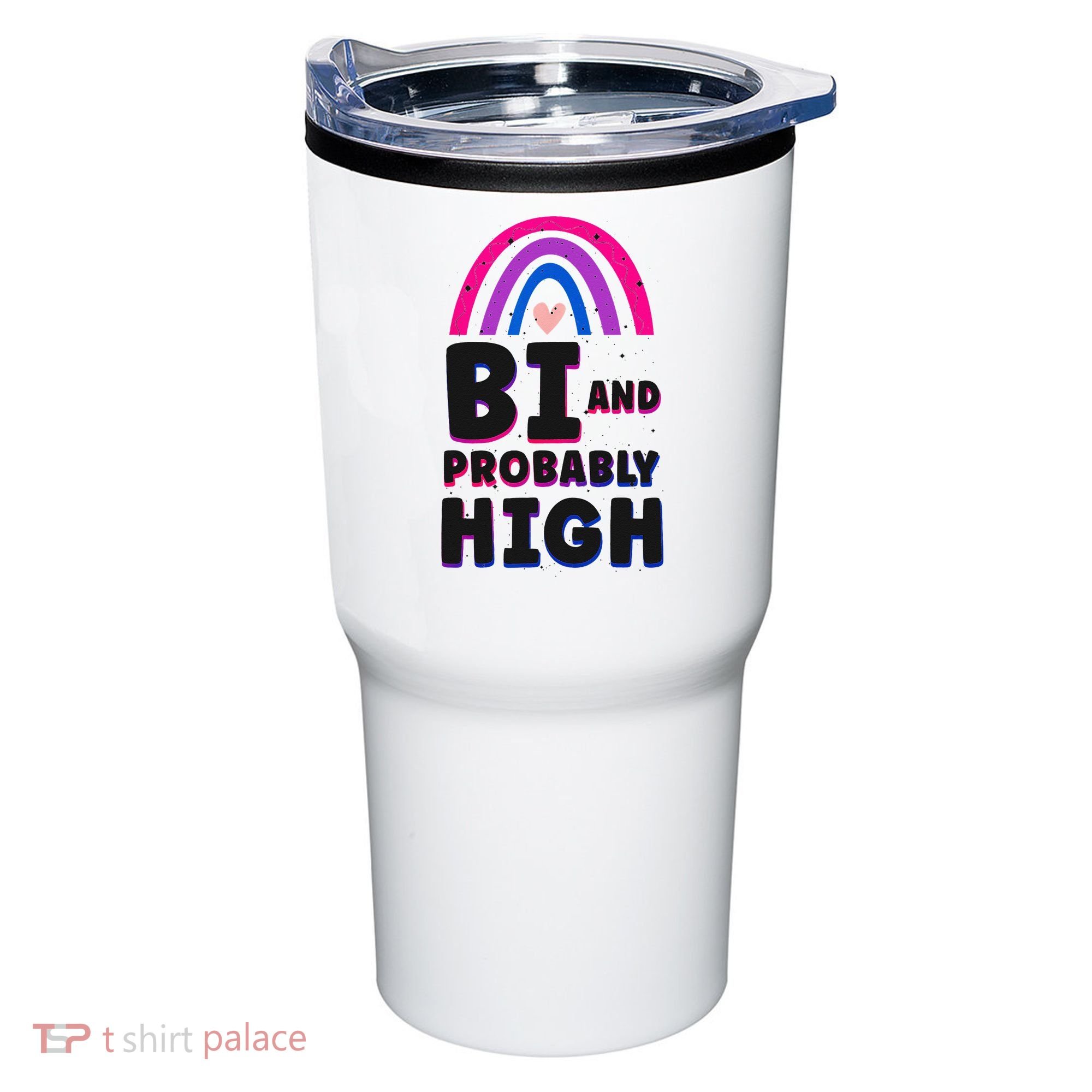 Bisexual Bi Pride Flag Bi And Probably High Tumbler