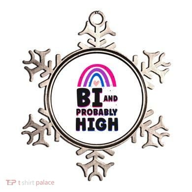 Bisexual Bi Pride Flag Bi And Probably High Ornament