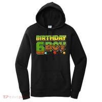 Birthday Boy Pixel 6th Birthday 6 Year Old Women's Hoodie thumb 0