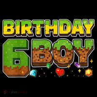 Birthday Boy Pixel 6th Birthday 6 Year Old Women's Hoodie thumb 2