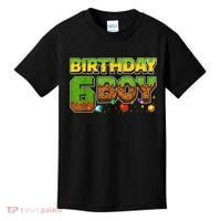 Birthday Boy Pixel 6th Birthday 6 Year Old Kids T-Shirt thumb 0