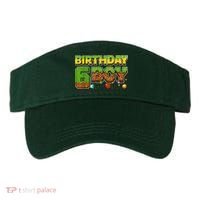 Birthday Boy Pixel 6th Birthday 6 Year Old Visor thumb 0