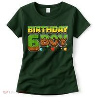 Birthday Boy Pixel 6th Birthday 6 Year Old Women's T-Shirt thumb 0
