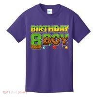 Birthday Boy Pixel 8th Birthday 8 Year Old Kids T-Shirt thumb 0