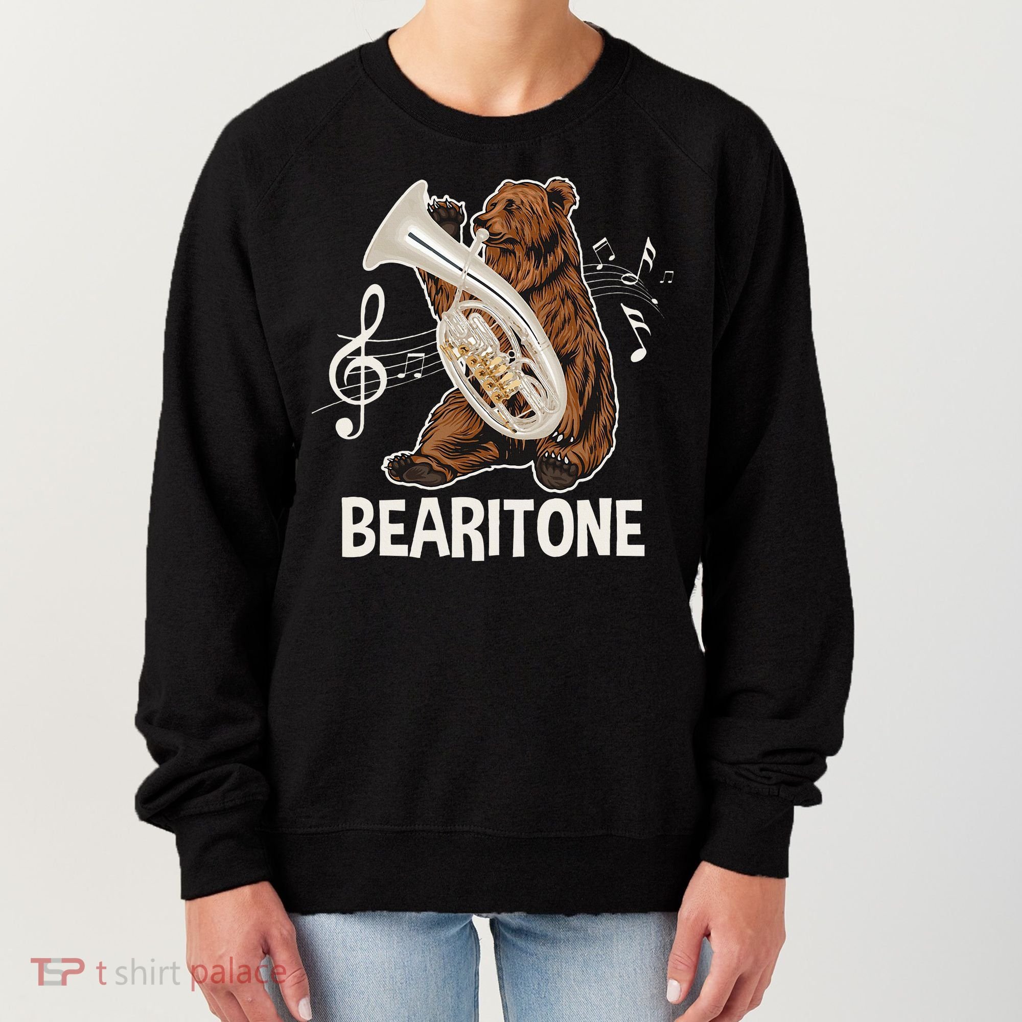 Bearitone Baritone Player Euphonium Lover Marching Band Women's Sweatshirt