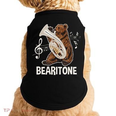 Bearitone Baritone Player Euphonium Lover Marching Band Doggie Tank