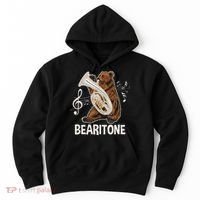 Bearitone Baritone Player Euphonium Lover Marching Band Hoodie thumb 0