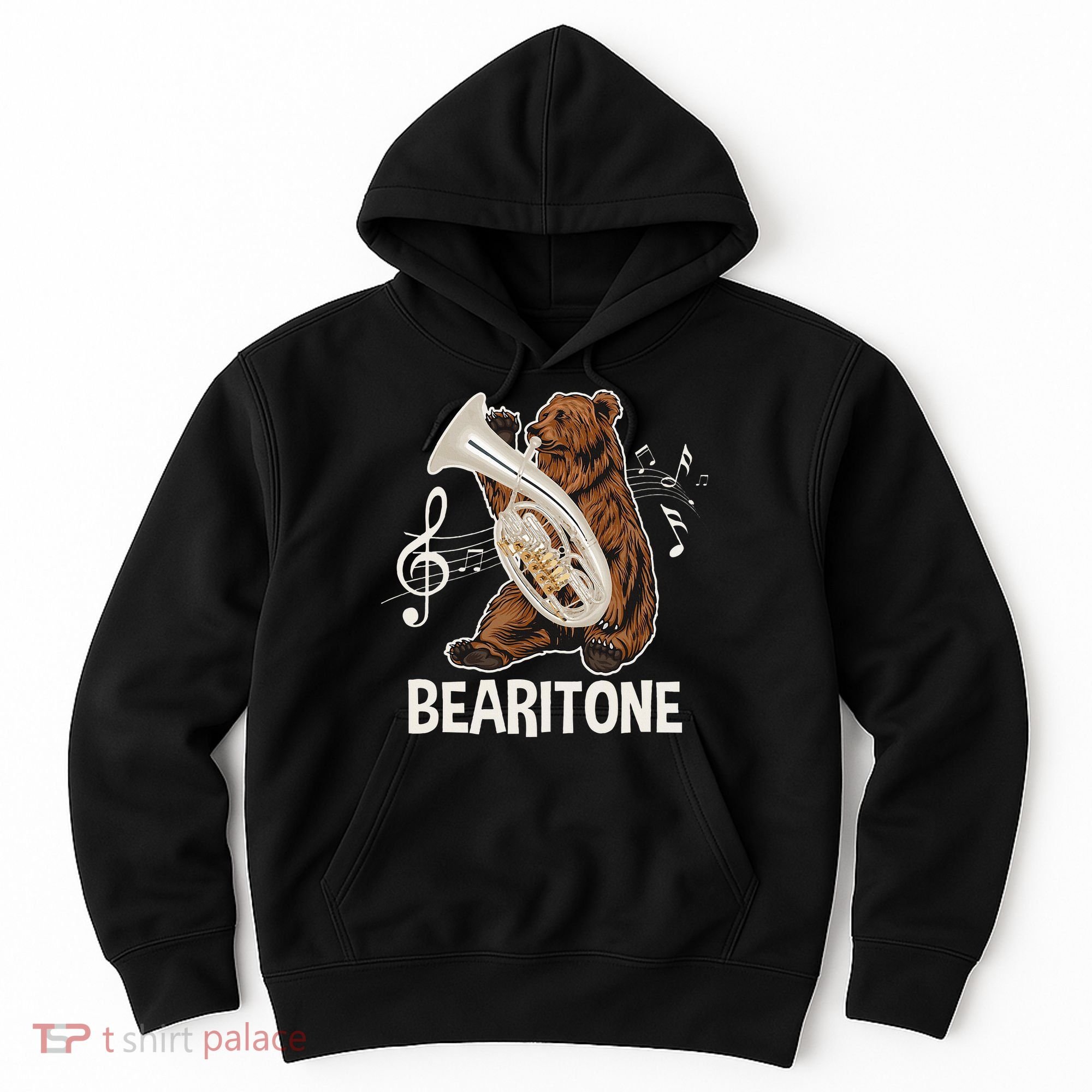 Bearitone Baritone Player Euphonium Lover Marching Band Hoodie