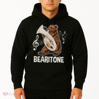 Bearitone Baritone Player Euphonium Lover Marching Band Hoodie thumb 2