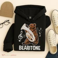 Bearitone Baritone Player Euphonium Lover Marching Band Hoodie thumb 4