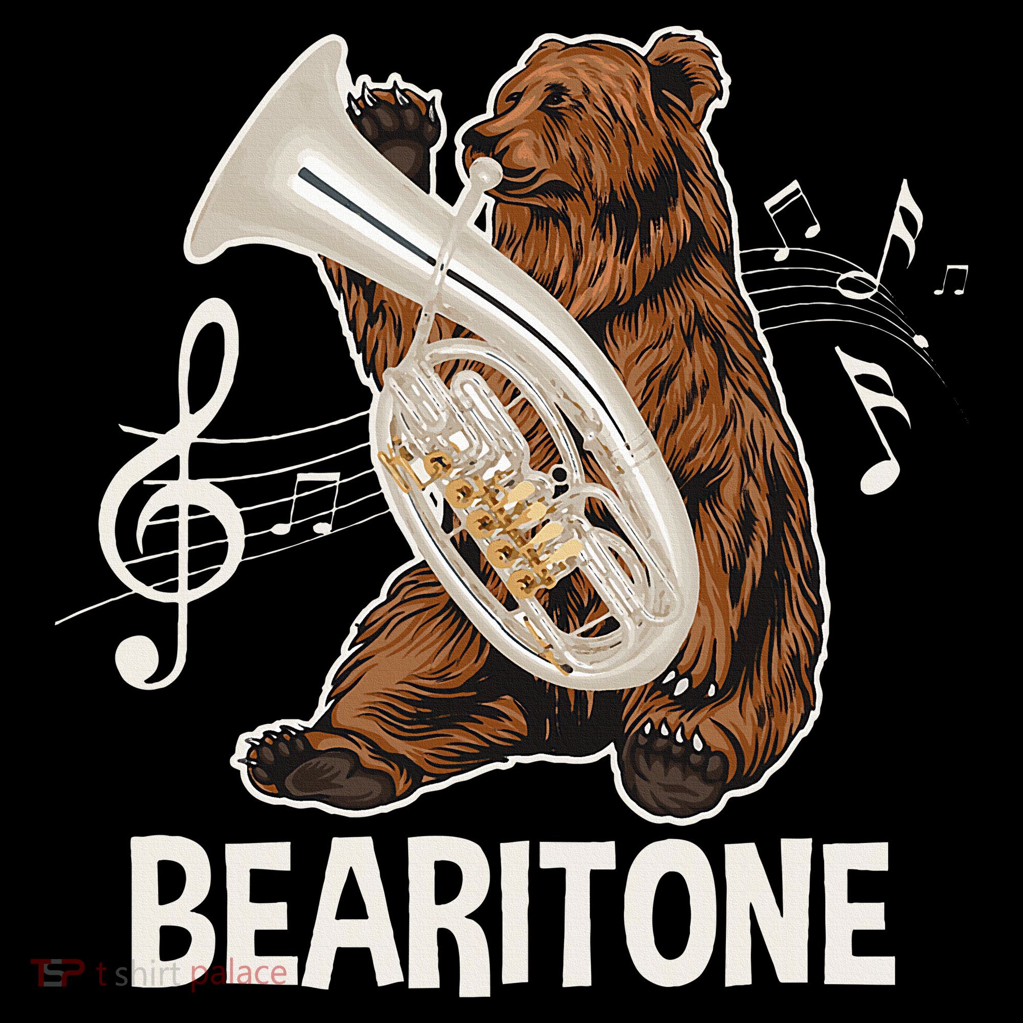 Bearitone Baritone Player Euphonium Lover Marching Band Hoodie