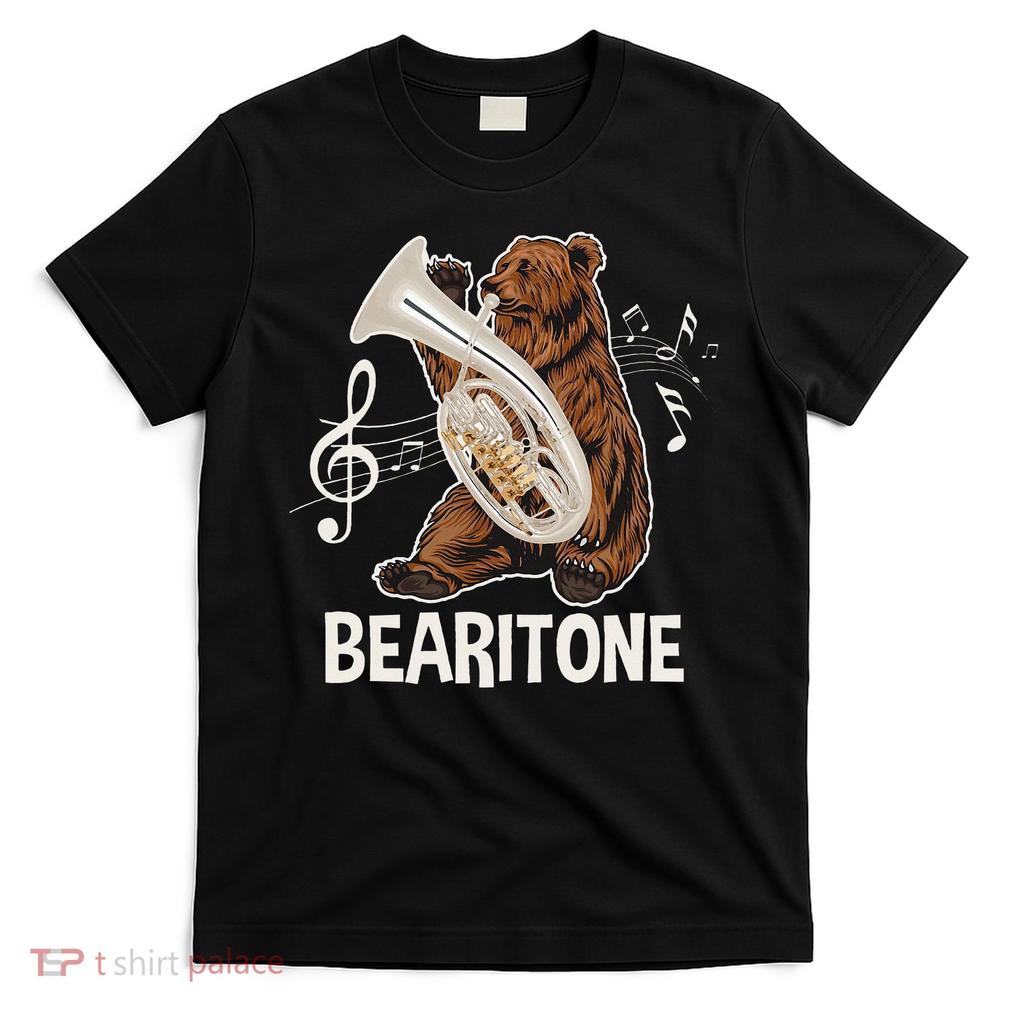 Bearitone Baritone Player Euphonium Lover Marching Band T-Shirt