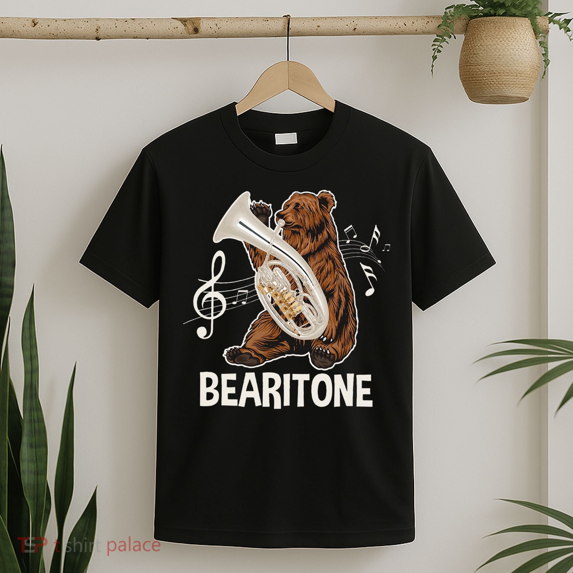 Bearitone Baritone Player Euphonium Lover Marching Band T-Shirt