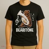 Bearitone Baritone Player Euphonium Lover Marching Band T-Shirt thumb 3