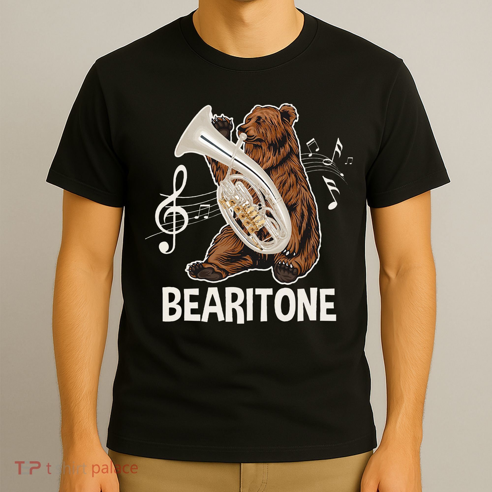 Bearitone Baritone Player Euphonium Lover Marching Band T-Shirt
