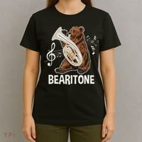 Bearitone Baritone Player Euphonium Lover Marching Band T-Shirt thumb 4