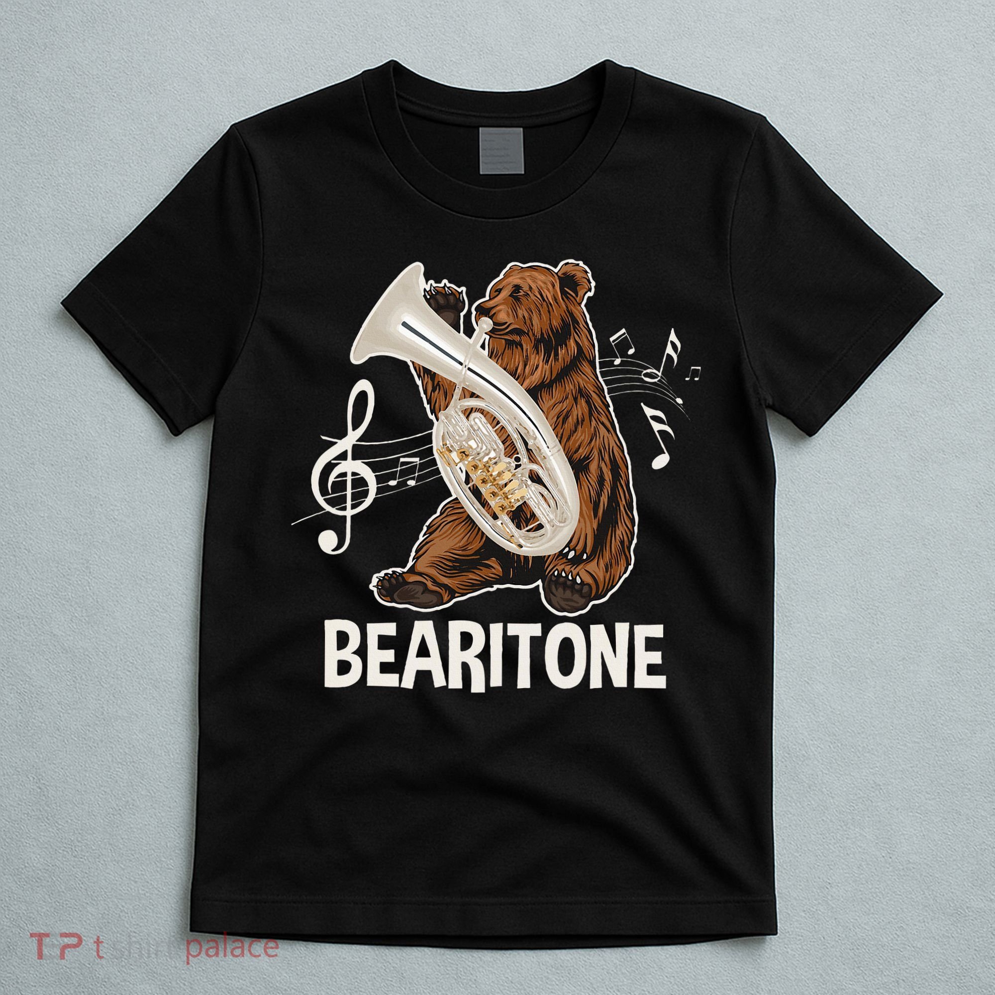Bearitone Baritone Player Euphonium Lover Marching Band T-Shirt