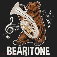 Bearitone Baritone Player Euphonium Lover Marching Band Beanie thumb 2