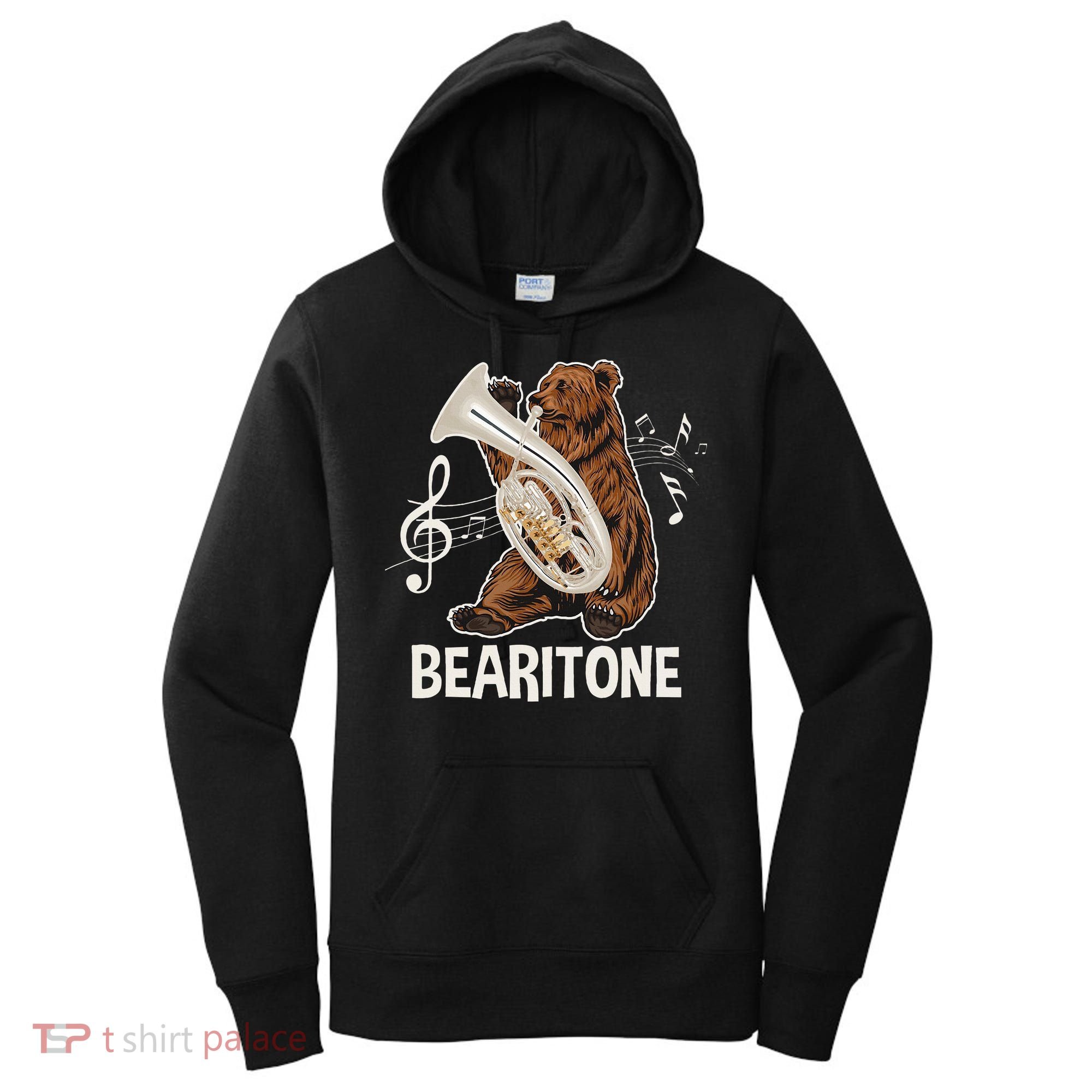 Bearitone Baritone Player Euphonium Lover Marching Band Women's Hoodie