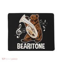Bearitone Baritone Player Euphonium Lover Marching Band Mousepad thumb 0