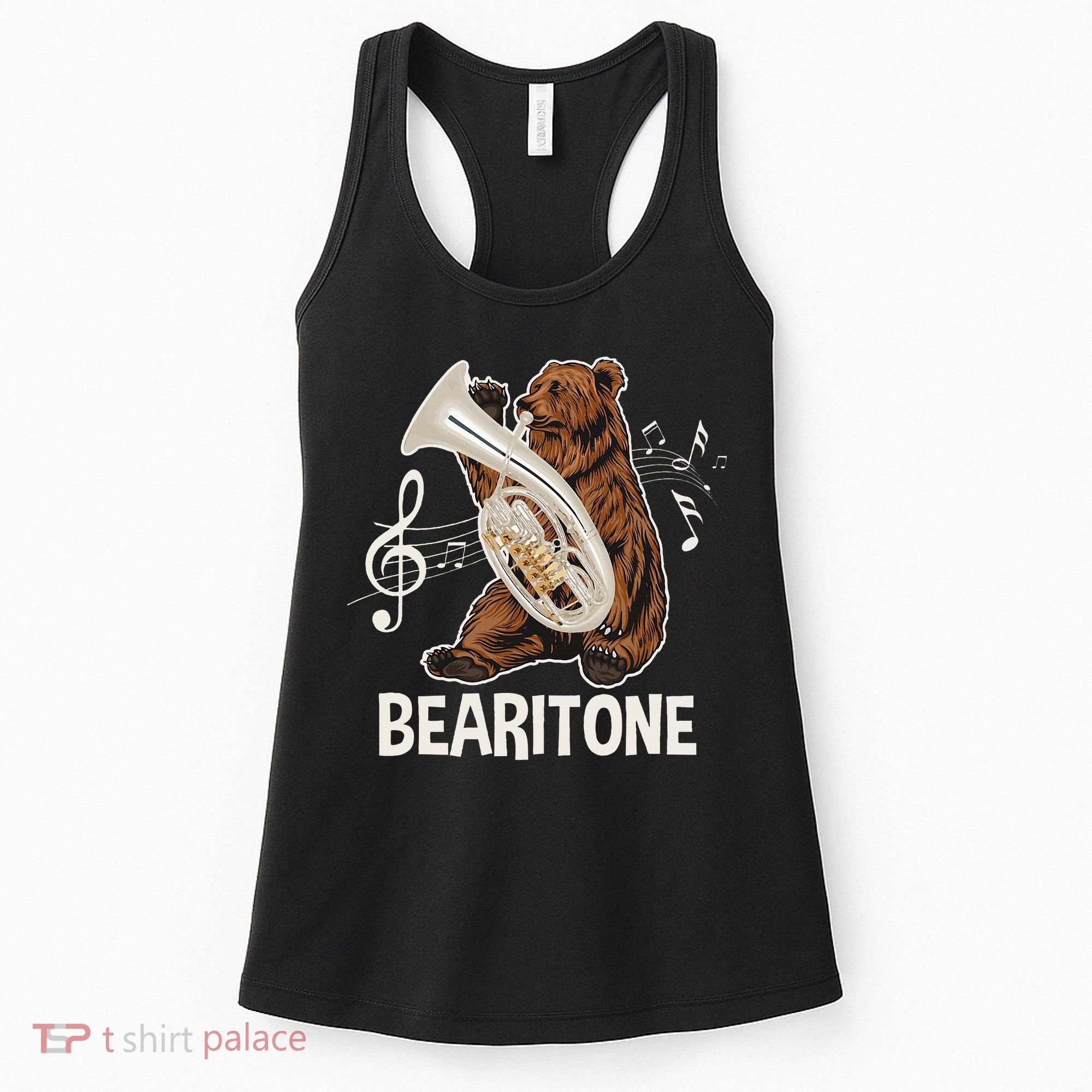 Bearitone Baritone Player Euphonium Lover Marching Band Women's Tank Top