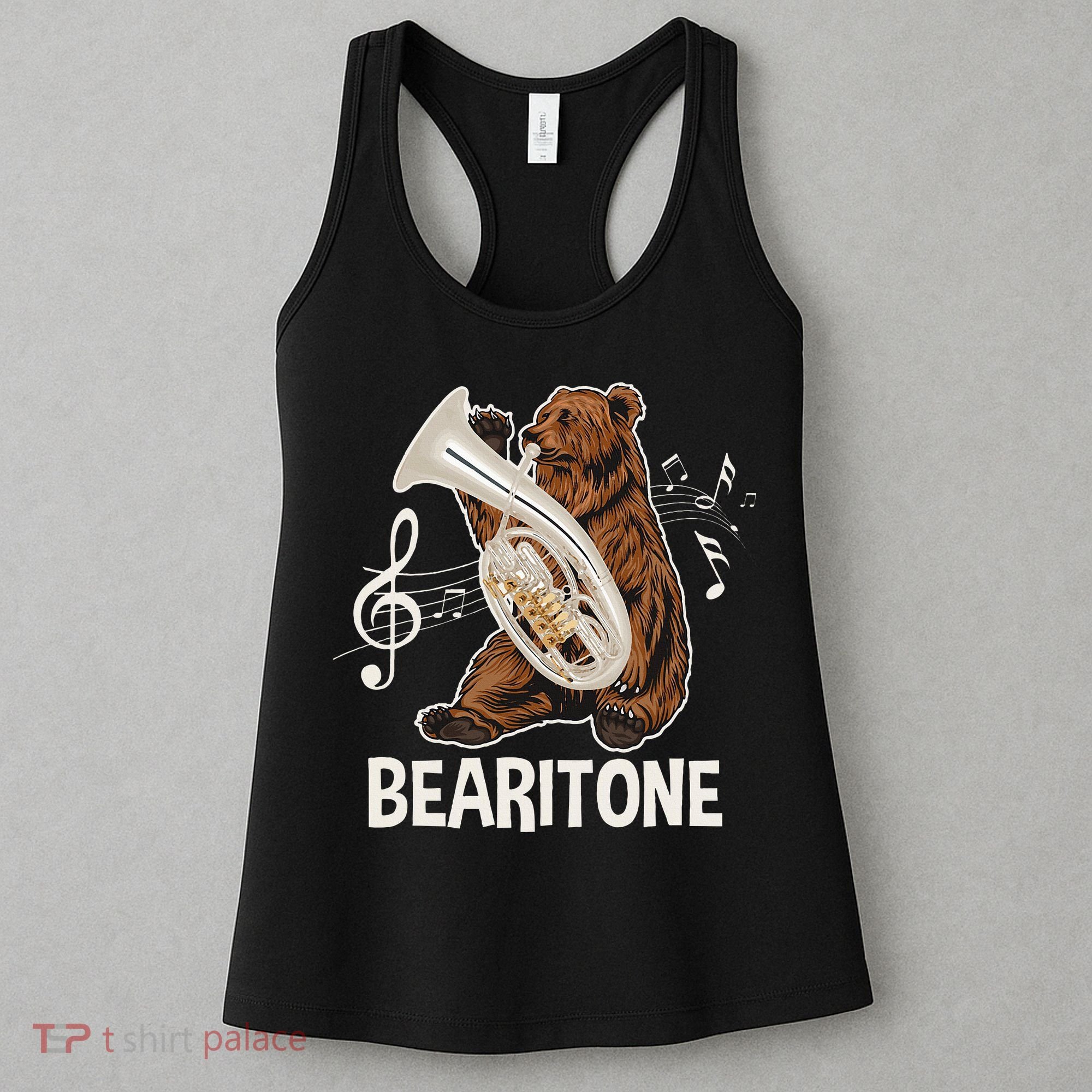 Bearitone Baritone Player Euphonium Lover Marching Band Women's Tank Top