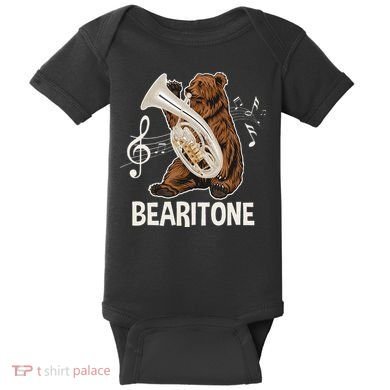 Bearitone Baritone Player Euphonium Lover Marching Band Baby Bodysuit