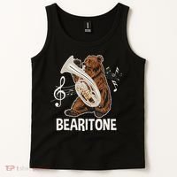 Bearitone Baritone Player Euphonium Lover Marching Band Tank Top thumb 2