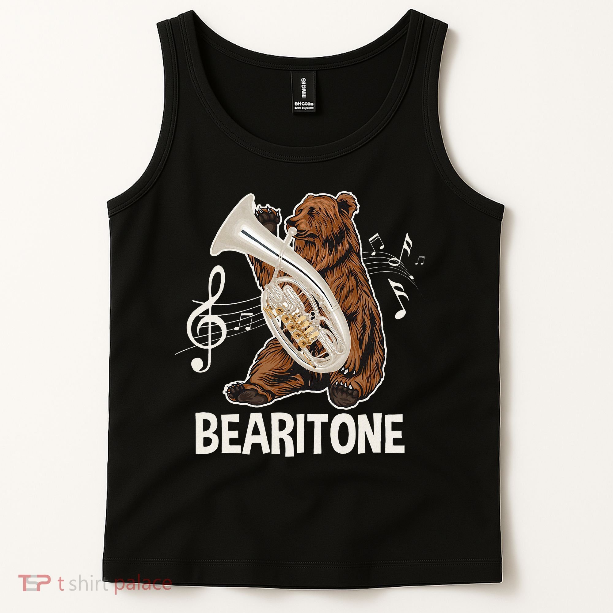 Bearitone Baritone Player Euphonium Lover Marching Band Tank Top