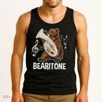 Bearitone Baritone Player Euphonium Lover Marching Band Tank Top thumb 3