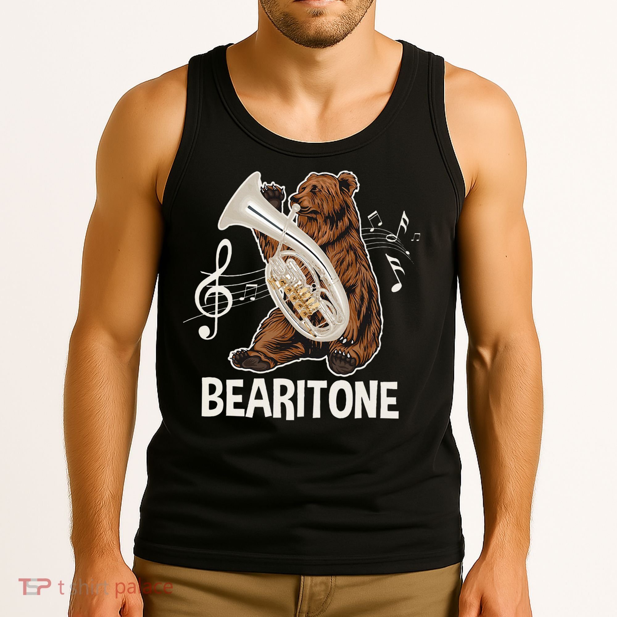 Bearitone Baritone Player Euphonium Lover Marching Band Tank Top