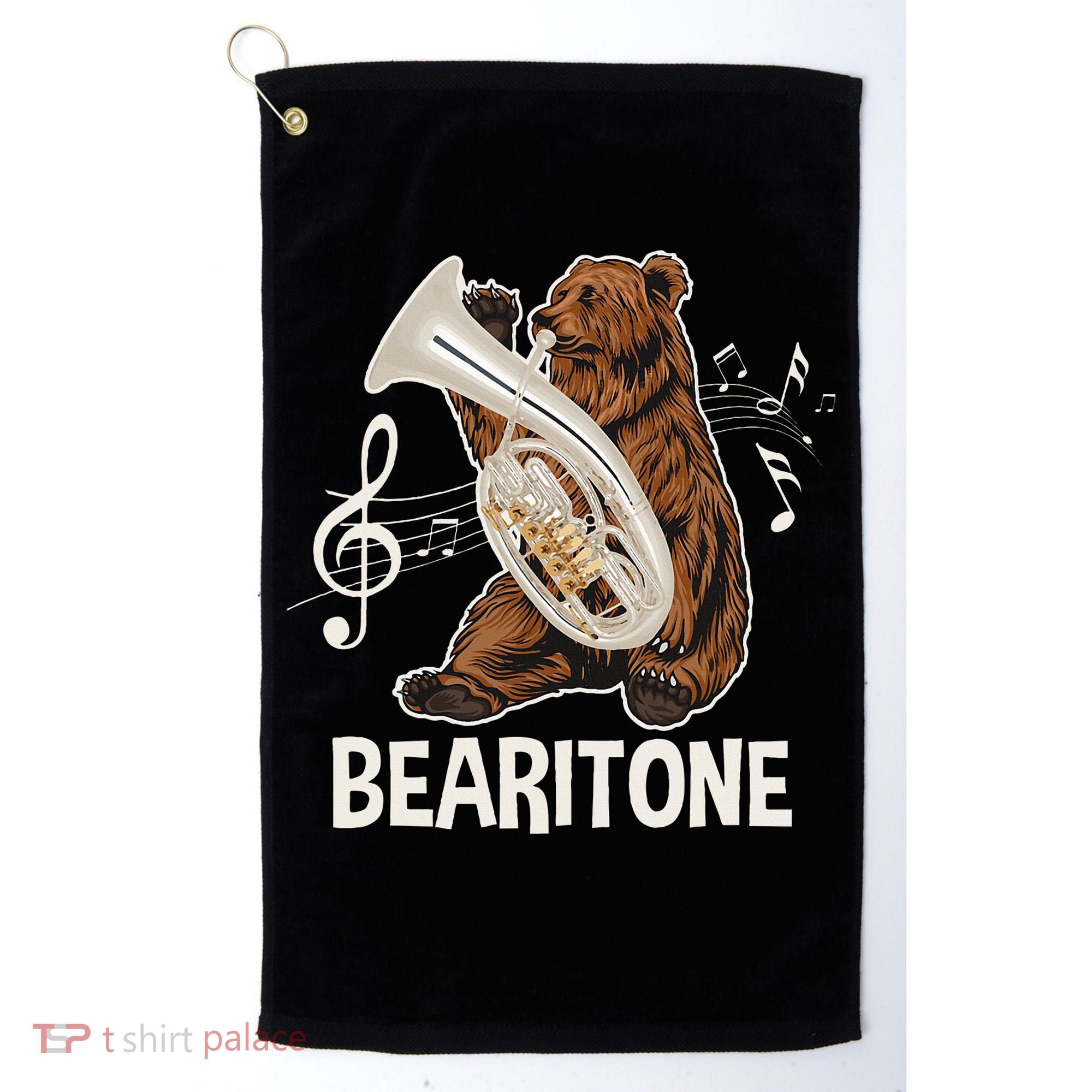 Bearitone Baritone Player Euphonium Lover Marching Band Golf Towel