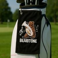 Bearitone Baritone Player Euphonium Lover Marching Band Golf Towel thumb 2
