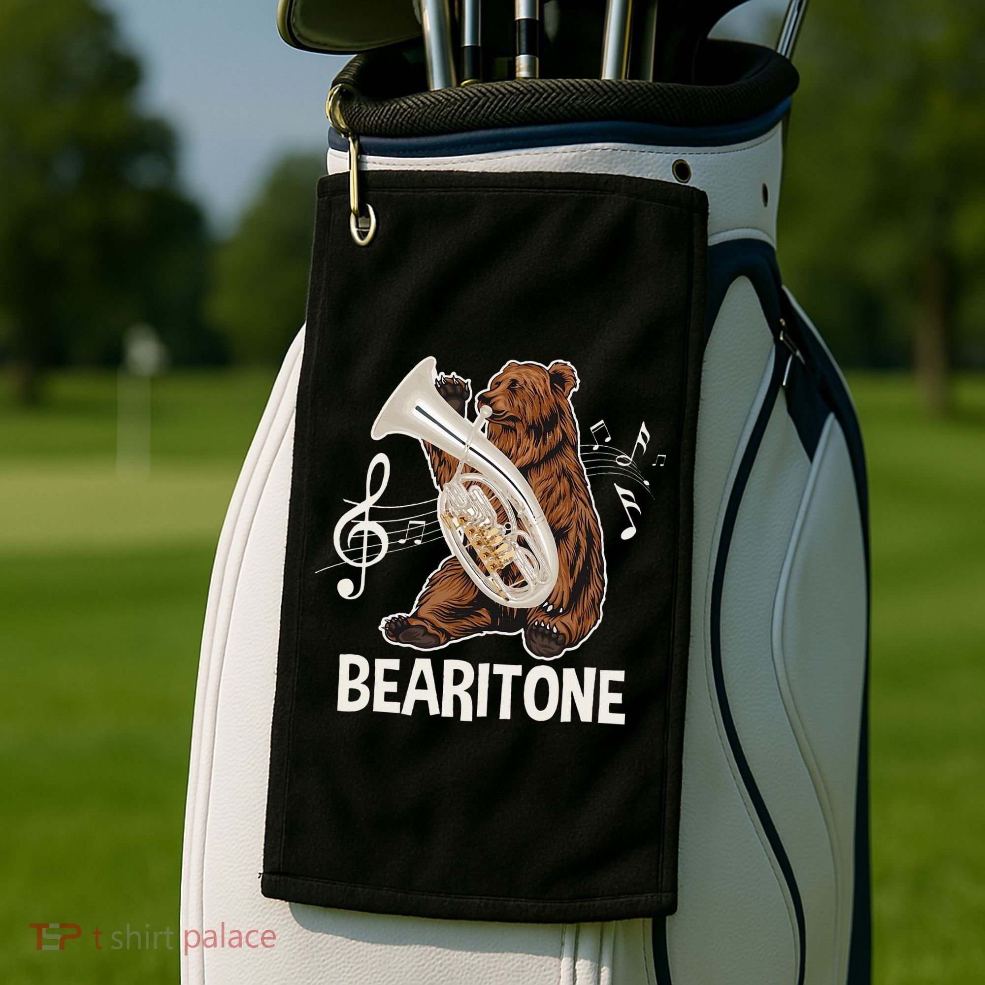 Bearitone Baritone Player Euphonium Lover Marching Band Golf Towel