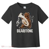 Bearitone Baritone Player Euphonium Lover Marching Band Toddler T-Shirt thumb 0