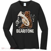 Bearitone Baritone Player Euphonium Lover Marching Band Women's Long Sleeve Shirt thumb 0