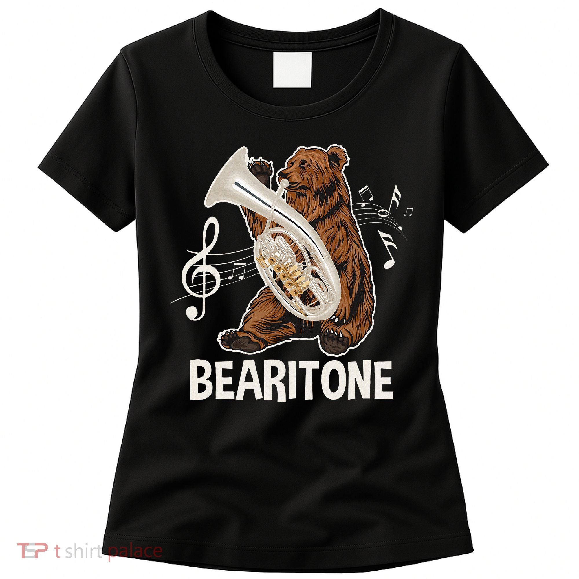 Bearitone Baritone Player Euphonium Lover Marching Band Women's T-Shirt