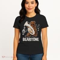 Bearitone Baritone Player Euphonium Lover Marching Band Women's T-Shirt thumb 4