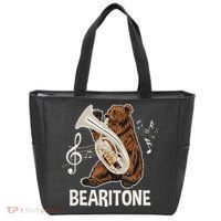 Bearitone Baritone Player Euphonium Lover Marching Band Tote Bag thumb 0
