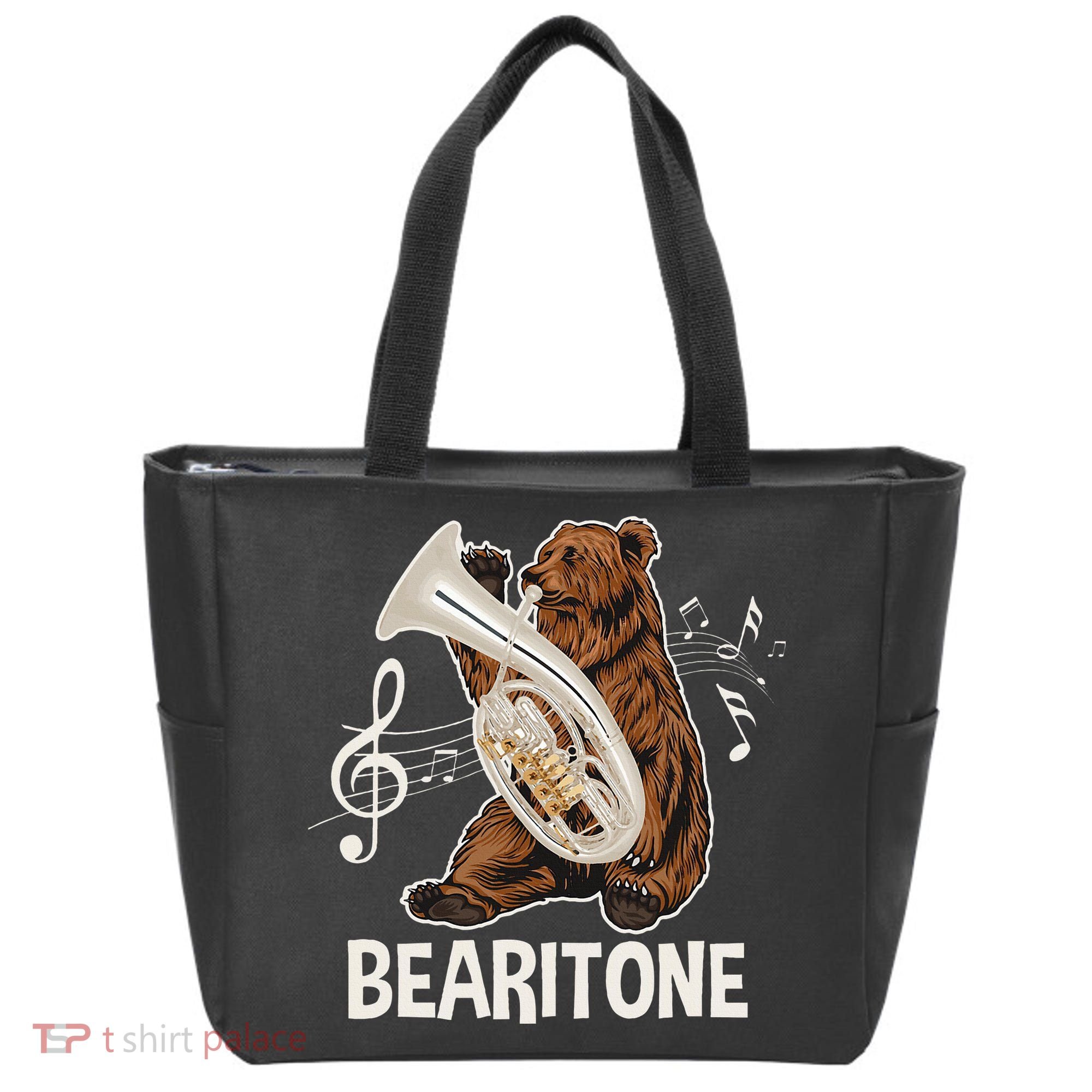 Bearitone Baritone Player Euphonium Lover Marching Band Tote Bag
