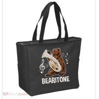 Bearitone Baritone Player Euphonium Lover Marching Band Tote Bag thumb 2